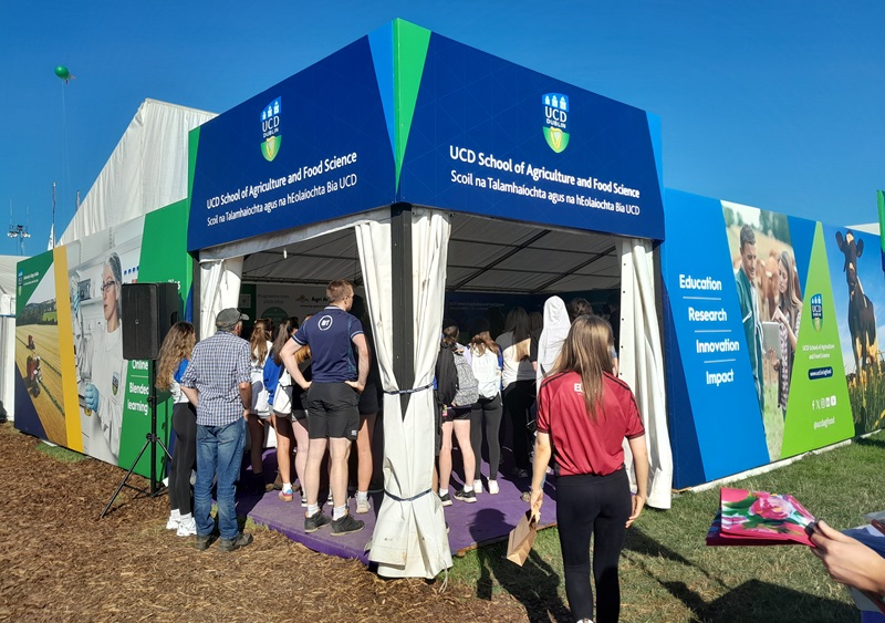 UCD School of Agriculture and Food Science stand at the National Ploughing Championships 2024